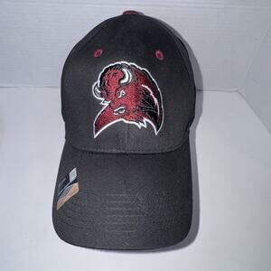 Buffalo Sabres Hat Cap NHL Black Red Buffalo Head Logo Adjustable OSFA Y2K